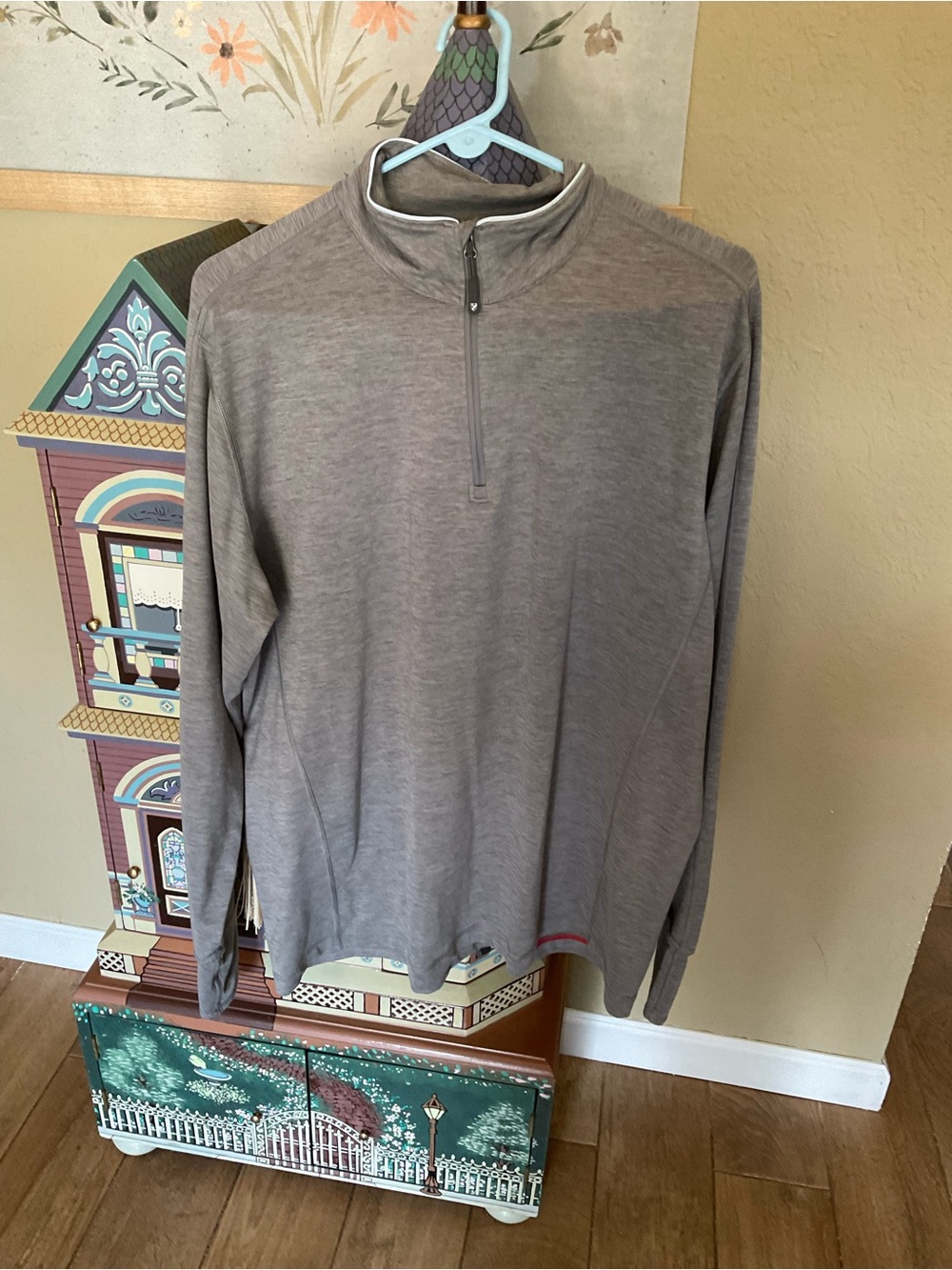 Daniel Cremieux Men's Grey Quarter-Zip Performance Zip Up
